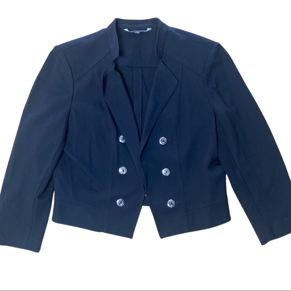 WH/BM Stretch Cropped Blazer Sz 12